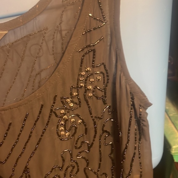 GUESS Black Mesh Sparkle Tank Top - Picture 7 of 11